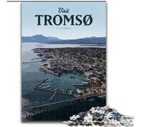 Puzzle 1000 pièces pour Adultes, pour Visiter Tromso, idéal pour Toute la Famille (50x75cm)
