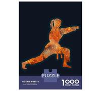 Puzzle 1000 Pièces pour Adultes Practice Martial Art Fire Puzzles pour Adultes, Jeu De Réflexion Difficile, Cadeau Unique pour Un Anniversaire Ou Noël 52x38cm/1000pcs