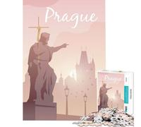 Puzzle 1000 pièces pour Adultes Prague Jeu éducatif et Stimulant idéal pour se détendre s'amuser et Offrir Un Cadeau Original (Dimensions 38x26cm)