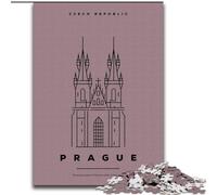 Puzzle 1000 pièces pour Adultes, Prague, République tchèque, idéal comme Cadeau pour Toute la Famille (50x75cm)