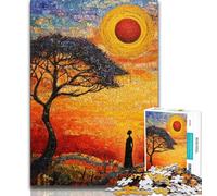 Puzzle 1000 pièces pour Adultes, Prairies africaines, 1000 pièces pour Adolescents, Jeu Stimulant, idéal comme Cadeau pour Toute la Famille (Taille 75x50cm)