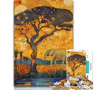 Puzzle 1000 pièces pour Adultes, prairies africaines, Puzzles pour Adolescents Relax Games est Un pour Toute la Famille (Taille 75x50cm)