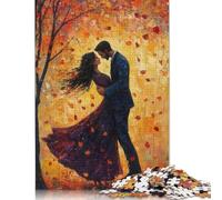 Puzzle 1000 pièces pour Adultes Premier Amour en Automne Puzzle Enfants Puzzles en Bois Jouets de Divertissement Familial 1000 pièces (75 x 50 cm)