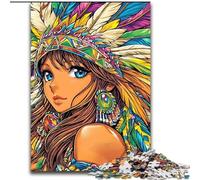 Puzzle 1000 pièces pour Adultes Princesse Indienne, Jeu éducatif, Jouet Stimulant pour améliorer la mémoire, à partir de 14 Ans (Taille 50x75cm)