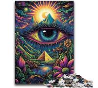 Puzzle 1000 pièces pour Adultes, psychédélique, décompression intellectuelle, Jouet éducatif, Superbes Cadeaux et Jouets, 26x38cm