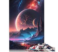 Puzzle 1000 pièces pour Adultes Puzzle 1000 pièces Distant Cosmos Oasis pour Adultes Jeu Difficile et Stimulant (38 x 26 cm)