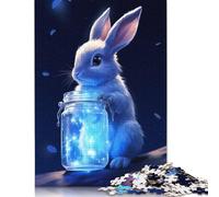 Puzzle 1000 pièces pour Adultes, Puzzle 1000 pièces Lapin avec Pot Magique, Jeu Difficile et Stimulant, 1000 pièces (75 x 50 cm)