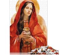 Puzzle 1000 pièces pour Adultes Puzzle 1000 pièces Sainte Marie-Madeleine Divine Féminine pour Adultes Jeu Difficile et Stimulant (75x50cm)
