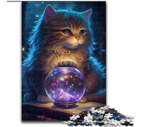 Puzzle 1000 pièces pour Adultes, Puzzle Amusant en Carton avec Chat Fantastique, Jeu interactif Familial, pour Les 14 Ans et Plus, 1000 pièces(26x38cm)