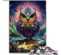 Puzzle 1000 pièces pour Adultes, Puzzle Animalier coloré en Forme de Hibou, idéal pour Les Loisirs en Famille, idéal pour Les Vacances et Les soirées de Jeux interactives (Taille : 26x38cm)