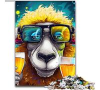 Puzzle 1000 pièces pour Adultes, Puzzle Animalier en alpaga, Jeu interactif Familial, décoration d'intérieur à Faire soi-même, (Taille : 50x75cm)