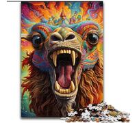 Puzzle 1000 pièces pour Adultes, Puzzle Animalier en Bois, alpaga, Jeu de réflexion Stimulant, Jeu Familial interactif, 1000 pièces(50x75cm)