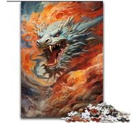 Puzzle 1000 pièces pour Adultes, Puzzle Animalier en Bois, Motif Dragon coloré, Jeu interactif Familial, pour Les 14 Ans et Plus, 1000 pièces(50x75cm)