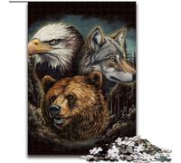 Puzzle 1000 pièces pour Adultes Puzzle Animaux d'Amérique Activité familiale Amusante, défi cérébral, pour Adolescent (Taille : 26x38cm)