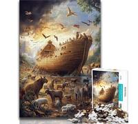 Puzzle 1000 pièces pour Adultes, Puzzle Arche de Noé, Jouet éducatif Anti-Stress, Superbes Cadeaux et Jouets (Taille 75x50cm)