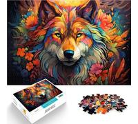 Puzzle 1000 pièces pour Adultes Puzzle Art Loup Jeu Stimulant Cadeaux 26 x 38 cm Anniversaires et Cadeaux Uniques pour Adolescents de 14 Ans et Plus
