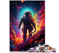 Puzzle 1000 pièces pour Adultes Puzzle Astronaute coloré Jeu Pratique 26x38cm Collection d'artistes Beaux-Arts pour Adolescents de 14 Ans et Plus