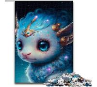 Puzzle 1000 pièces pour Adultes, Puzzle bébé Dragon Mignon en Bois, idéal pour Les Adolescents et Les collectionneurs, décoration d'intérieur et Cadeau de Voyage idéal(1000 pièces, 50x75cm)