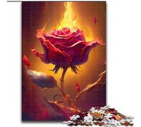 Puzzle 1000 pièces pour Adultes, Puzzle Burning Love en Carton, Casse-tête Stimulant pour Adolescents, soirée de Jeux en Famille Amusante, 1000 pièces(26x38cm)