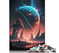 Puzzle 1000 pièces pour Adultes, Puzzle carré Astral Wanderer, pour Adultes et Adolescents, Puzzles en Bois, décoration d'intérieur, 1000 pièces (75 x 50 cm)