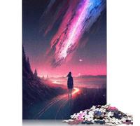 Puzzle 1000 pièces pour Adultes, Puzzle carré Fantasy Galaxy Sky pour Adultes et Puzzles en Papier, décoration d'intérieur, Cadeaux de Noël, 1000 pièces (75 x 50 cm)