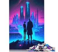 Puzzle 1000 pièces pour Adultes, Puzzle carré Paysage animé, pour Adultes et Adolescents, Puzzles en Papier, décoration d'intérieur, 1000 pièces (75 x 50 cm)