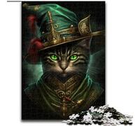 Puzzle 1000 pièces pour Adultes, Puzzle Chat Magique, en Carton, Jouet éducatif, intellectuel, décompressant, Amusant, Jeu Familial, 1000 pièces(26x38cm)