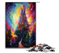 Puzzle 1000 pièces pour Adultes Puzzle châteaux colorés décoration Murale Anti Stress 1000 pièces