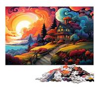 Puzzle 1000 pièces pour Adultes Puzzle coloré avec Graffitis Jeu Pratique idéal pour Les Adolescents de 14 Ans et Plus 1000 pièces (38 x 26 cm)