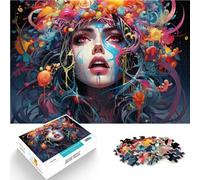 Puzzle 1000 pièces pour Adultes Puzzle coloré Belle Femme Jeu Pratique 26 x 38 cm Collection d'artistes Beaux-Arts pour Les 14 Ans et Plus