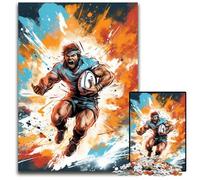 Puzzle 1000 pièces pour Adultes, Puzzle coloré de Rugby Impossible, décoration idéale pour la Maison ou Le Bureau, Cadeau de Noël idéal 26x38cm/10,23x14,96 Pouces