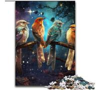 Puzzle 1000 pièces pour Adultes Puzzle coloré Star Sparrow en Carton, Parfait pour Halloween, Noël, Cadeau d'anniversaire 1000 pièces(26x38cm)