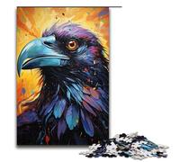Puzzle 1000 pièces pour Adultes - Puzzle Corbeau Fantastique Coloré - Jeu Stimulant Une œuvre d'art Convient aux Adolescents de 14 Ans et Plus 1000 pièces (75 x 50 cm)