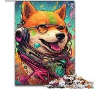 Puzzle 1000 pièces pour Adultes Puzzle Corgi Mutant en Bois, Design Complexe pour Adolescents, décoration DIY et Divertissement Stimulant pour Le Cerveau 1000 pièces(50x75cm)