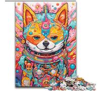 Puzzle 1000 pièces pour Adultes Puzzle Corgi Mutant en Carton, pour Les Parents, Les Amoureux, Les Amis - 14 Ans et Plus 1000 pièces(26x38cm)