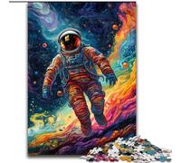 Puzzle 1000 pièces pour Adultes, Puzzle d'astronautes colorés en Carton, Design Complexe pour Adolescents, décoration DIY et Divertissement Stimulant pour Le Cerveau, 1000 pièces(26x38cm)