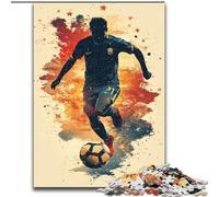 Puzzle 1000 pièces pour Adultes, Puzzle de Footballeur, pour la Famille et Les Amis, adapté aux 14 Ans et Plus (Taille 50x75cm)