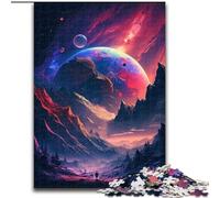 Puzzle 1000 pièces pour Adultes, Puzzle de Sommet de Montagne Mystique, en Carton, idéal pour Les Vacances ou Un Anniversaire, Jeu de fête, 1000 pièces(26x38cm)