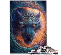 Puzzle 1000 pièces pour Adultes Puzzle Dessin animé Lynx 26 x 38 cm Collection Artistes Beaux-Arts pour Adolescents de 14 Ans et Plus