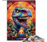 Puzzle 1000 pièces pour Adultes, Puzzle Dinosaures Anciens, soirée de Jeux en Famille, expérience visuelle stimulante et enrichissante (Taille : 26x38cm)