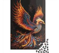 Puzzle 1000 pièces pour adultes, puzzle d'oiseaux phénix pour adultes, puzzle en bois, jouet éducatif anti-stress, puzzle de 1000 pièces (75 x 50 cm)