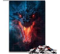 Puzzle 1000 pièces pour Adultes Puzzle Dragon Dangereux Un défi créatif pour Les passionnés pour se détendre (Taille : 50x75cm)