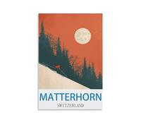 Puzzle 1000 pièces pour Adultes, Puzzle du Cervin (Suisse), Puzzle Stimulant, Jeu de Puzzle pour Tous, Idée Cadeau pour Hommes, 52 x 38 cm