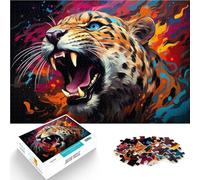 Puzzle 1000 pièces pour Adultes Puzzle éducatif léopard 26x38cm Anti-Stress Staycation Tuez Le Temps pour Les 14 Ans et Plus