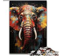 Puzzle 1000 pièces pour Adultes Puzzle éléphant d'Afrique Un Casse-tête Stimulant pour Les Adolescents Parfait pour la décoration intérieure ou comme Cadeau (Taille : 26x38cm)