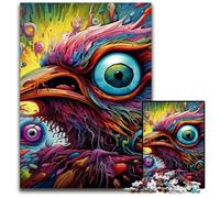 Puzzle 1000 pièces pour Adultes, Puzzle en Bois coloré, Motif Oiseaux, idéal pour décorer et stimuler Le Cerveau, 50x75cm / 19,68x29,52 Pouces