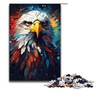 Puzzle 1000 pièces pour Adultes Puzzle en Bois coloré psychédélique buse du Ciel pour Adultes et Enfants Outil Anti-Stress 1000 pièces (75 x 50 cm)