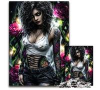Puzzle 1000 pièces pour Adultes, Puzzle en Bois « Femme de rêve », pour s'amuser en Famille, idéal pour décorer Un Bureau 14 Ans et Plus, 50x75cm