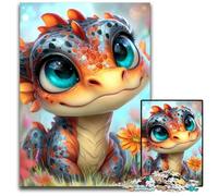 Puzzle 1000 pièces pour Adultes, Puzzle en Bois, Motif bébé Dragon, idéal pour stimuler Le Cerveau, pour Les Adolescents et décoration d'intérieur, 50x75cm