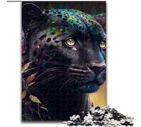 Puzzle 1000 pièces pour Adultes - Puzzle en Bois Motif léopard Fantastique pour Adultes - Idéal pour Les Adolescents et Les Loisirs en Famille pour Les Anniversaires (Taille 38x26cm)